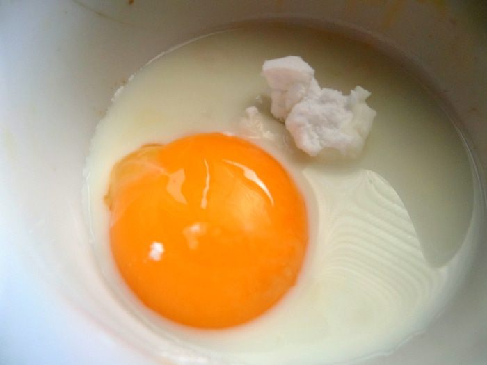 Крем-десерт с черникой