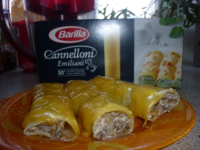 Каннеллони с грибами