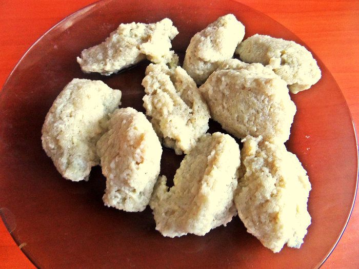 Черничный суп с яблочными клёцками