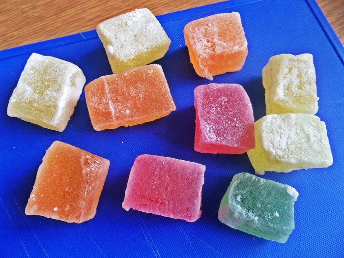 Мороженое из риса и мармелада