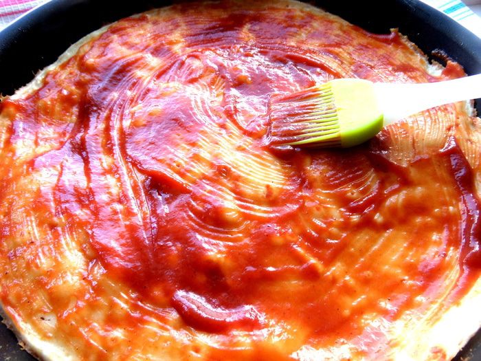 Пицца, приготовленная без духовки