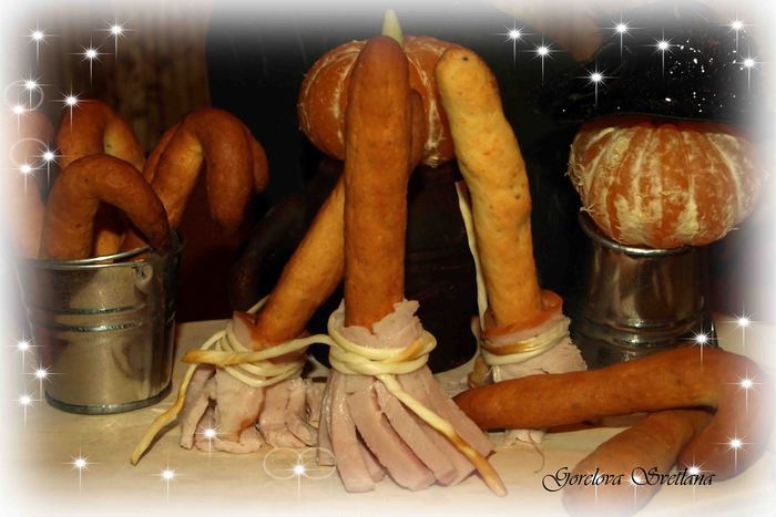 Сырное печенье с ветчиной &amp;quot;Метла и клюка&amp;quot;