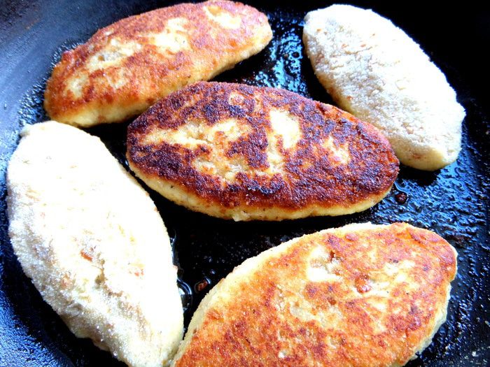 Картофельные зразы с печенью