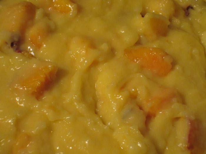 Итальянский пирог с персиками 