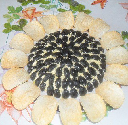 Салат &amp;quot; Авторский Подсолнух&amp;quot;