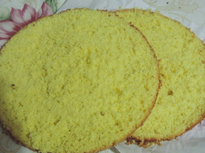 Почти идеальный белый бисквит (тепловой способ приготовления)