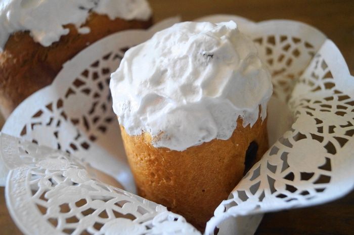 Кулич Пасхальный на взбитых яйцах с заварной глазурью