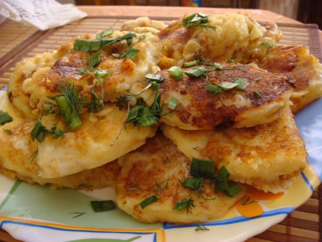 Драники из картофельного пюре