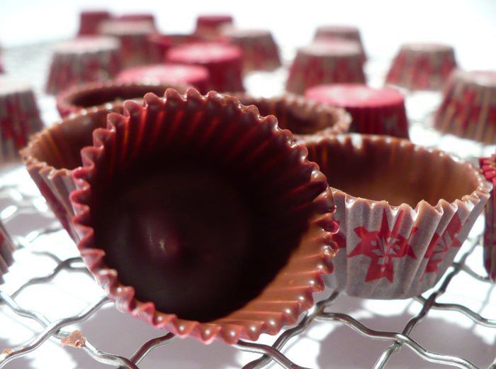 Домашние конфеты с пьяной вишней