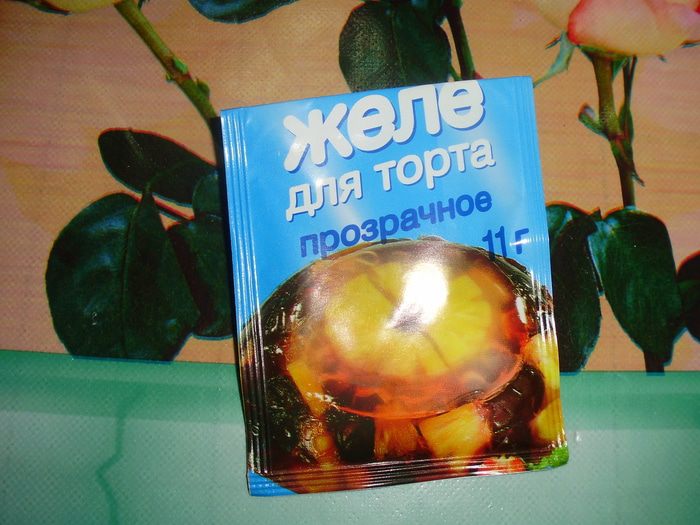 Двуслойное желе с виноградом