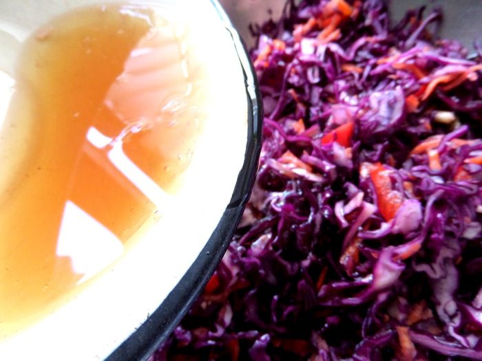 Быстрая капуста в маринаде 