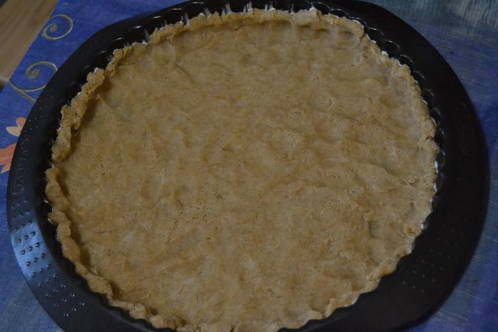 Тарт с курицей, грибами и сладким перцем