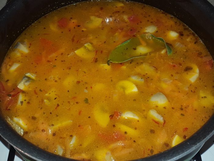 Постный плов с грибами