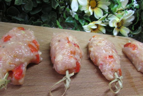 Люля из курицы на сковороде