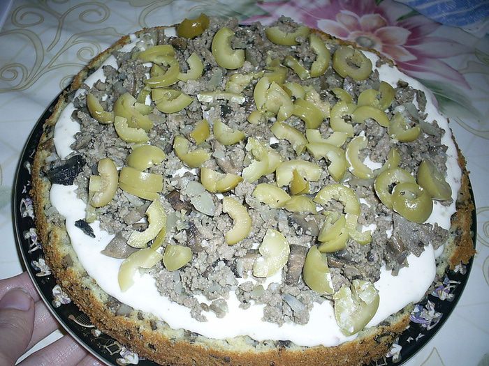 Закусочный грибной торт &amp;quot;Пикантный&amp;quot;