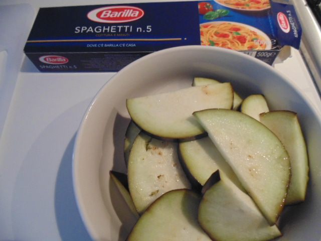Спагетти  &amp;quot;Алла Норма&amp;quot; с баклажанами
