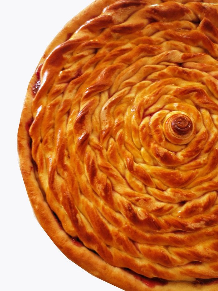 Пирог &amp;quot;Спираль&amp;quot; с начинкой из малинового джема