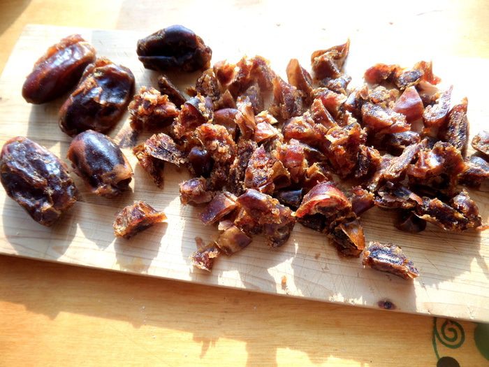 Оладушки с финиками и бананами (постные)