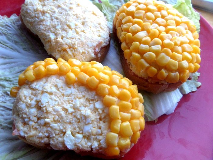 Бутерброды &amp;quot;Букет мимоз&amp;quot;