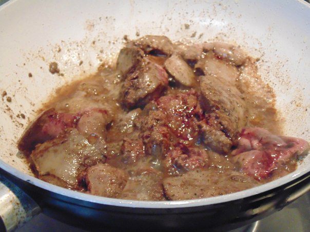 Лодочки с куриной печенью