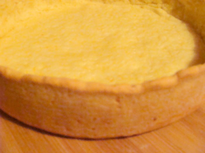 Чизкейк со смородиной, маскарпоне и апельсиновым тестом