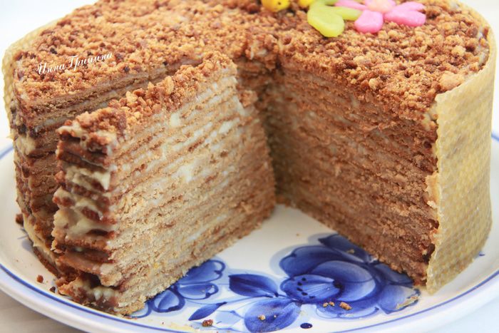 Медовик &amp;quot;Пряничный&amp;quot; с кокосовым кремом