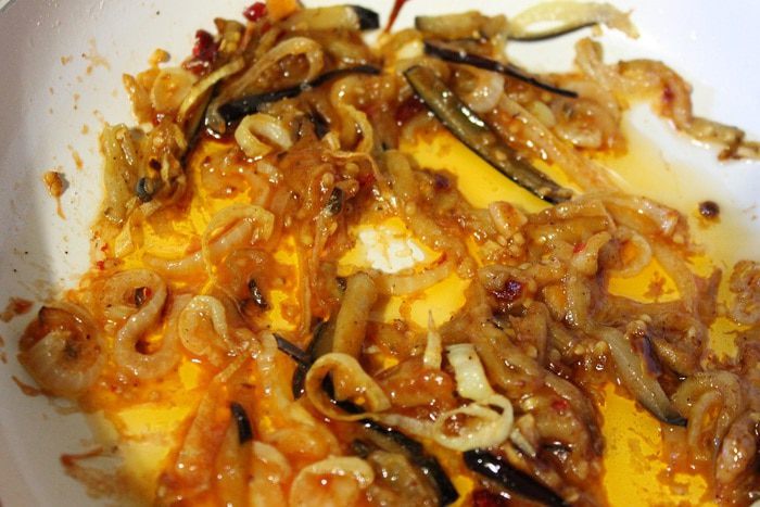 Фунчоза с овощами и мясом краба