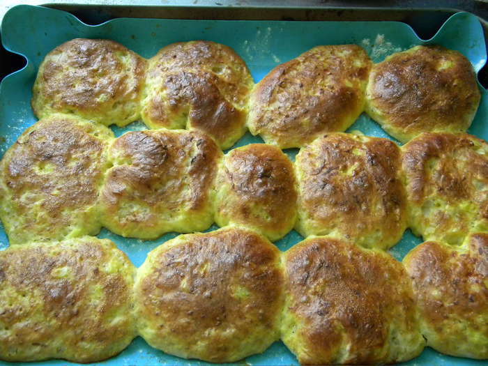 Капустные булочки с прованским маслом