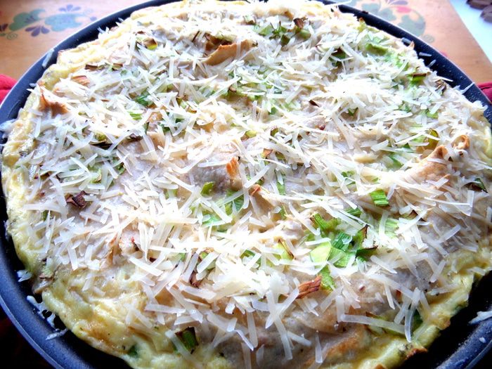 Пирог с грибами (из лаваша)