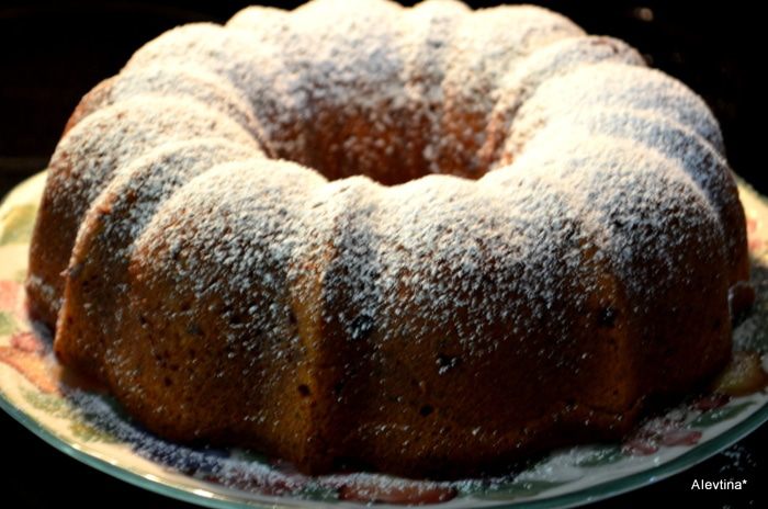 Ежевичный джемовый кекс