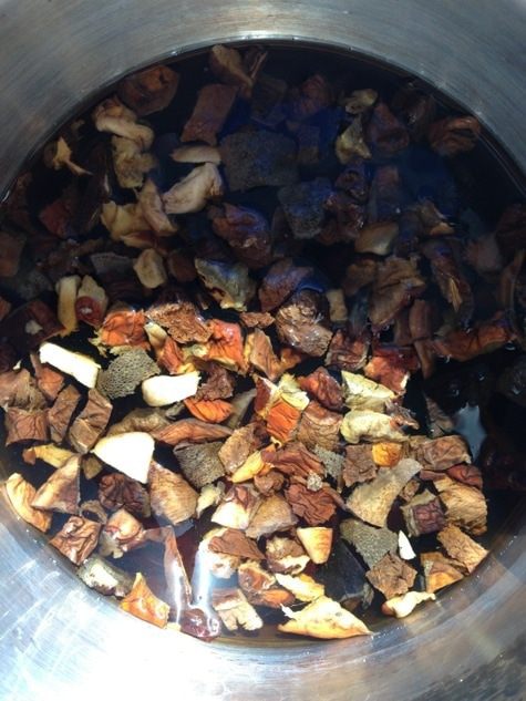 Крупяной каравай с грибами