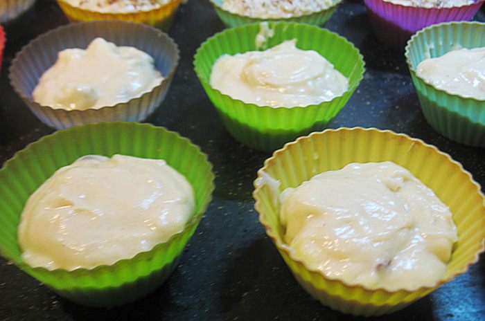 Грушевые кексы с шоколадом