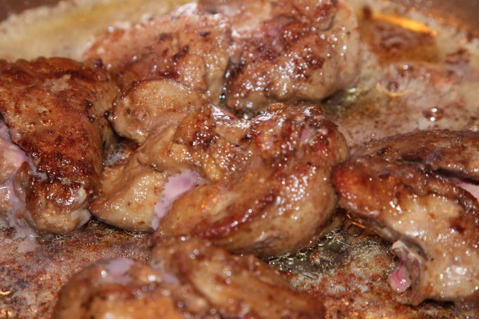 Печень фламбированная