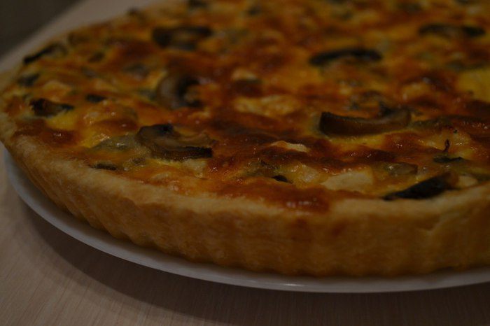 Пирог с курицей и грибами