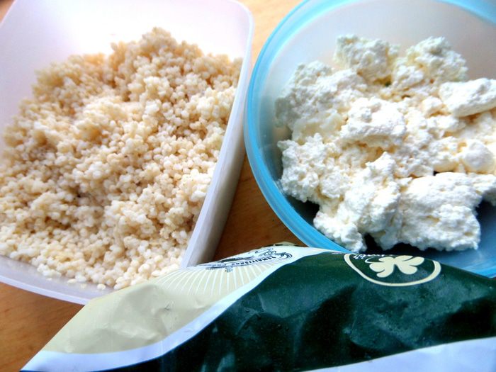 Деревенская галета с пшеном и творогом