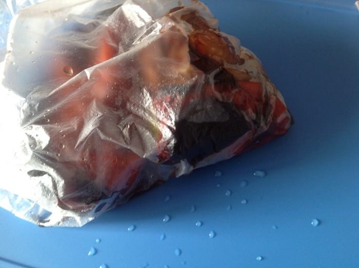 Каталонский салат с нутом, перцем и пикадой