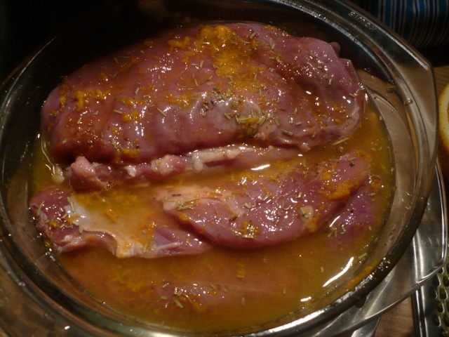 Утиная грудка в апельсиновом соусе