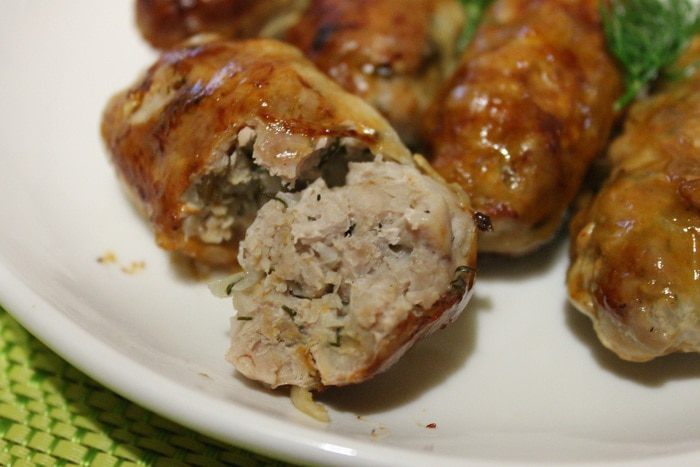 Рубленые котлеты в жировой сетке