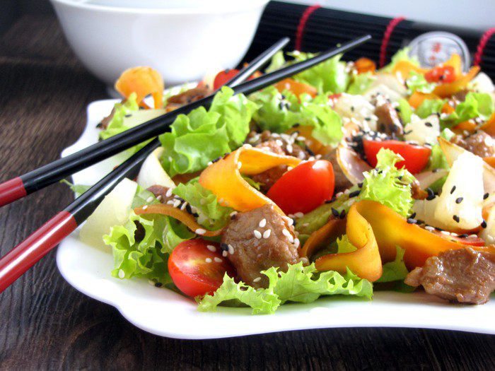 Салат со свининой &amp;quot;Терияки&amp;quot;
