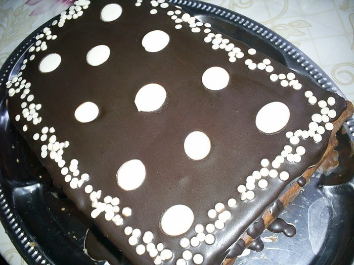 Орехово-шоколадный торт