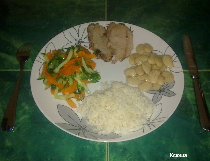 Балык на пару