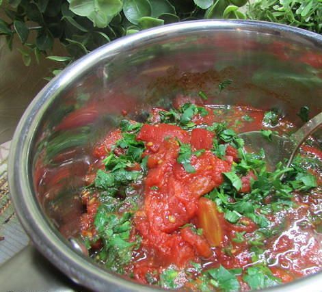 Филе барабульки с томатами 