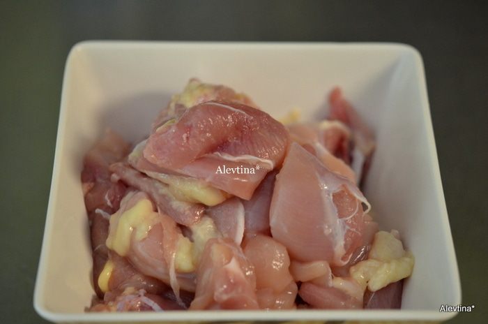 Маринованный куриный шашлык