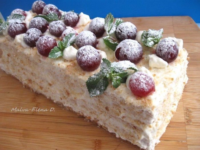 Летний торт «Нежное вишневое облачко»