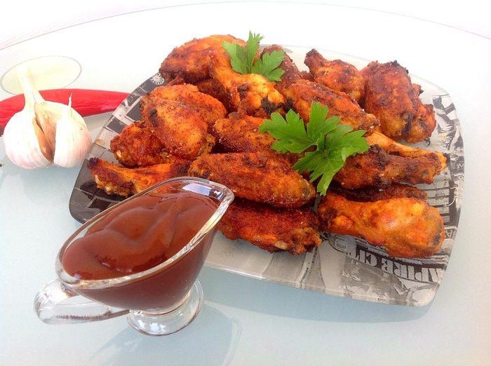 Острые куриные крылышки в глазури