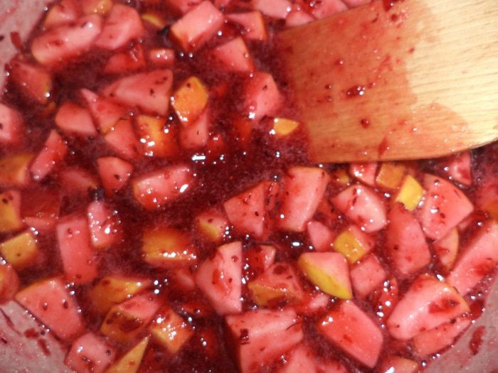 Тарт с клюквенно-яблочной начинкой