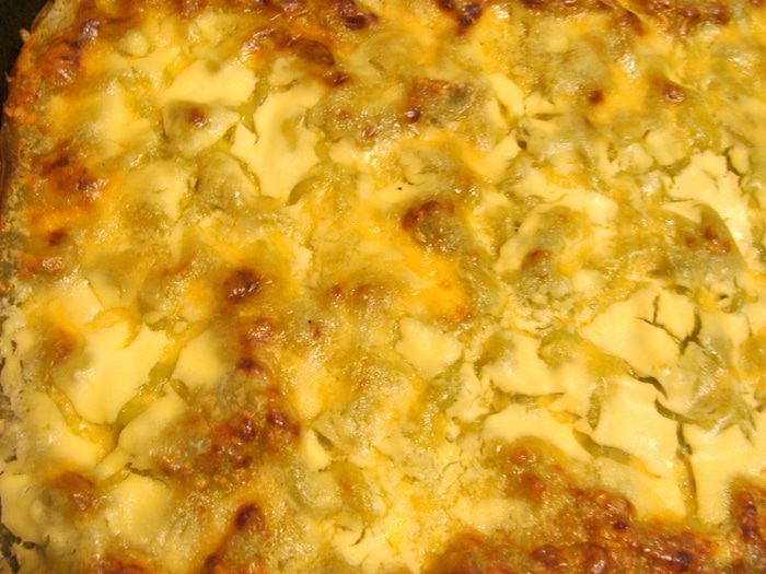 Домашняя зеленая лазанья 