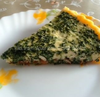 Киш со шпинатом, фетой и вялеными томатами