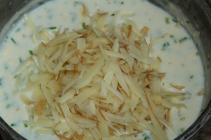 Каннеллони под сливочно-яичным соусом