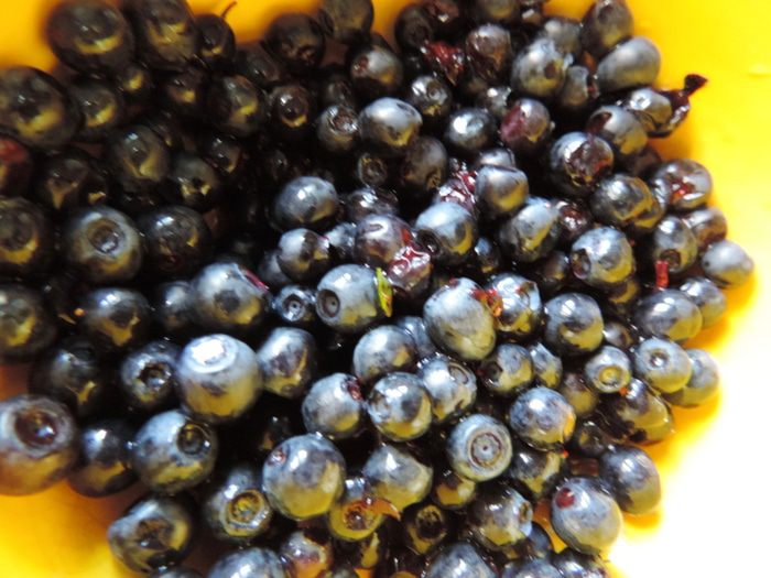 Кофейный пирог с черникой